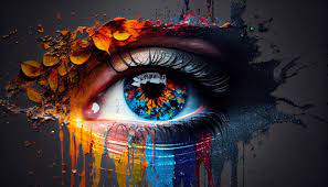 colorful eye