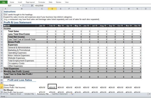 BI-ANNUAL BALANCE SHEET STATEMENT EXCEL TEMPLATE - Image 4